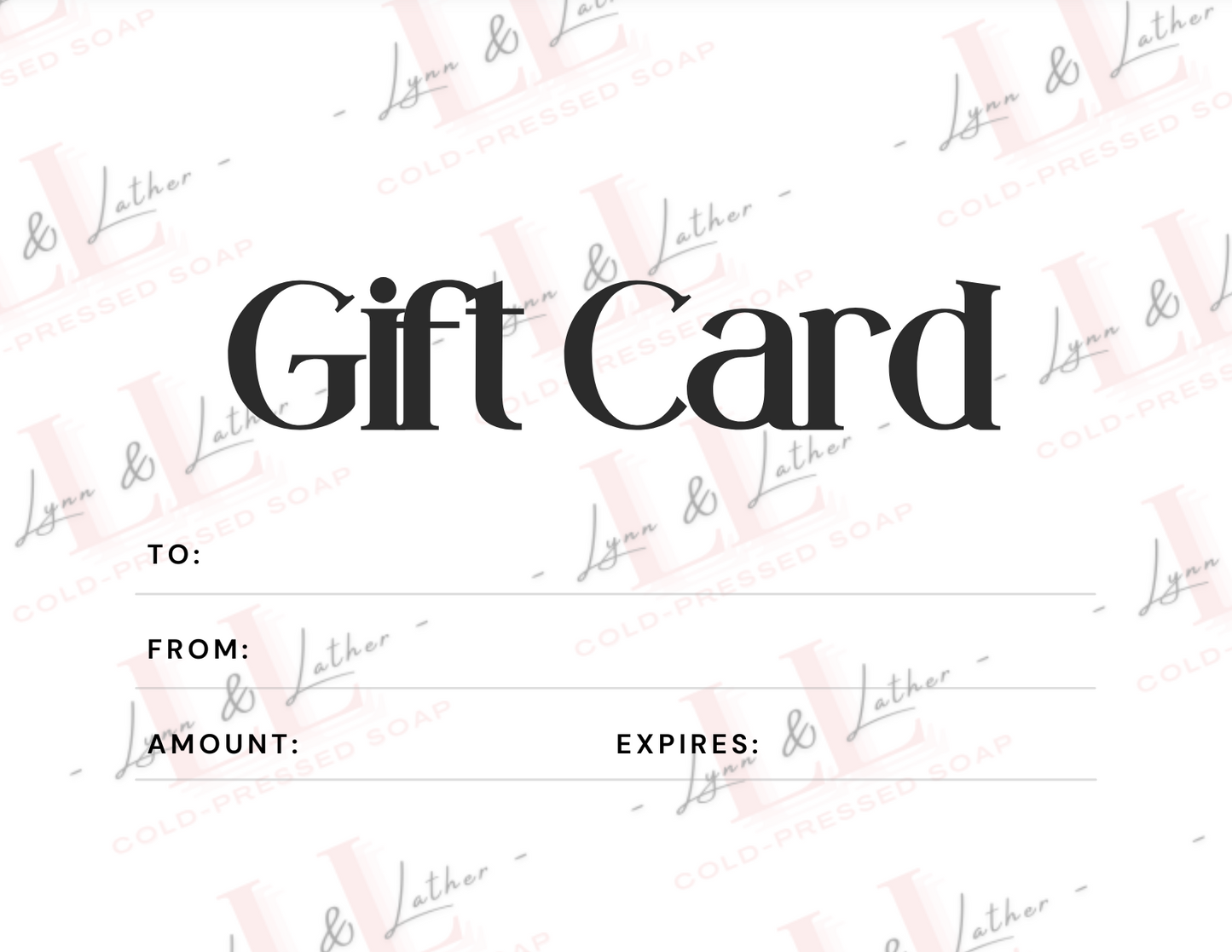 Lynn & Lather e-Gift Card